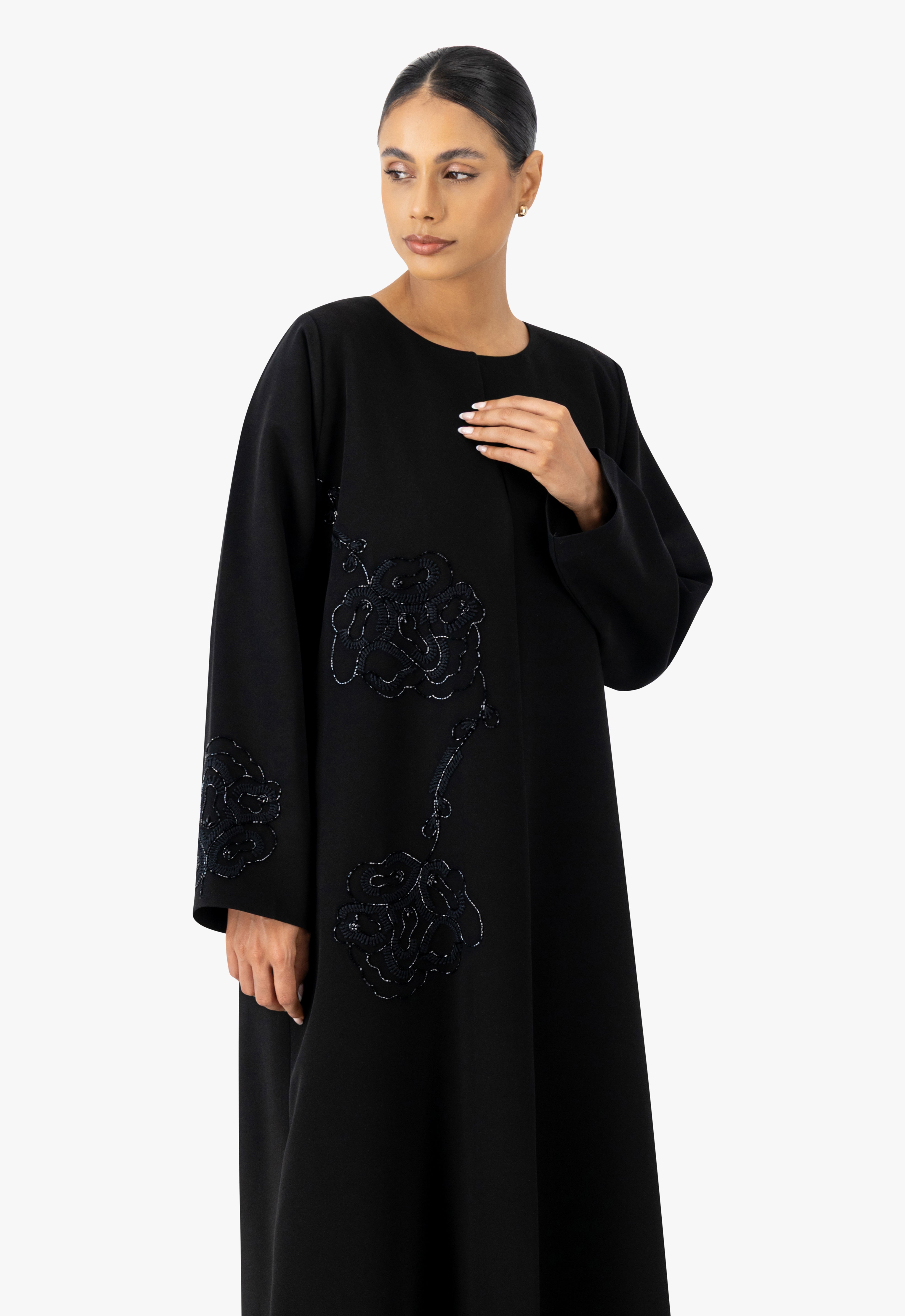 Black Abayas,Occasion Abayas,Handwork Abayas,